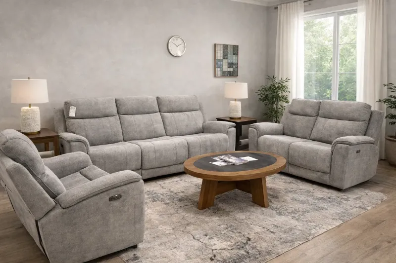 WM Power Reclining Sofa Set